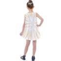 Yellow Firework Transparent Kids  Summer Dress View2