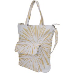 Yellow Firework Transparent Shoulder Tote Bag by Mariart