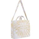 Yellow Firework Transparent Square Shoulder Tote Bag View2