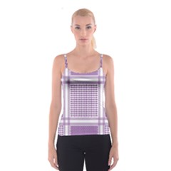 Purple Geometric Headdress Spaghetti Strap Top by Mariart