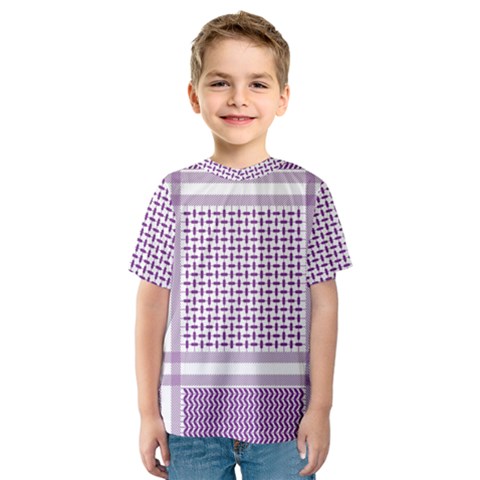 Purple Geometric Headdress Kids  Sport Mesh Tee by Mariart