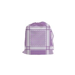 Purple Geometric Headdress Drawstring Pouch (xs) by Mariart