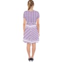 Purple Geometric Headdress Adorable in Chiffon Dress View2