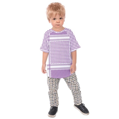 Purple Geometric Headdress Kids Raglan Tee by Mariart