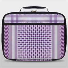 Purple Geometric Headdress Full Print Lunch Bag