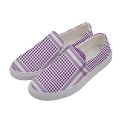 Purple Geometric Headdress Women s Canvas Slip Ons by Mariart