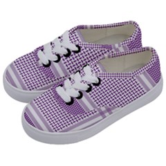 Purple Geometric Headdress Kids  Classic Low Top Sneakers