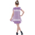 Purple Geometric Headdress Kids  Tie Up Tunic Dress View2