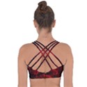 Wonderful Red Chinese Dragon Cross String Back Sports Bra View2