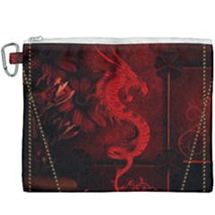 Wonderful Red Chinese Dragon Canvas Cosmetic Bag (xxxl) by FantasyWorld7