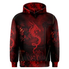 Wonderful Red Chinese Dragon Men s Overhead Hoodie by FantasyWorld7