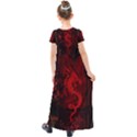 Wonderful Red Chinese Dragon Kids  Short Sleeve Maxi Dress View2