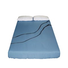 Airplane Airplanes Blue Sky Fitted Sheet (full/ Double Size) by Mariart