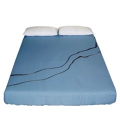 Airplane Airplanes Blue Sky Fitted Sheet (california King Size) by Mariart