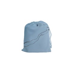 Airplane Airplanes Blue Sky Drawstring Pouch (xs) by Mariart