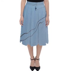 Airplane Airplanes Blue Sky Classic Midi Skirt by Mariart