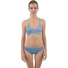 Airplane Airplanes Blue Sky Wrap Around Bikini Set by Mariart