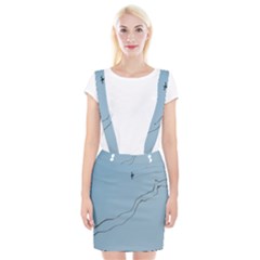 Airplane Airplanes Blue Sky Braces Suspender Skirt by Mariart