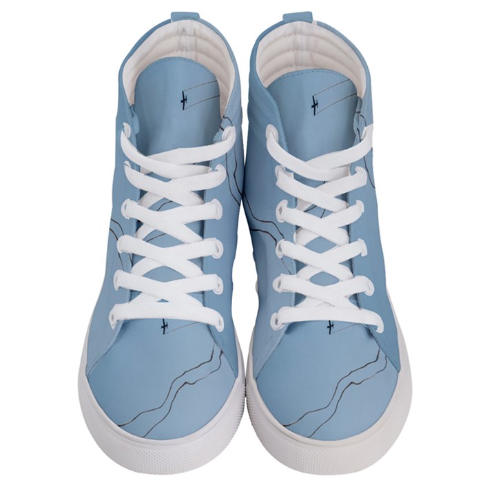 Airplane Airplanes Blue Sky Men s Hi-Top Skate Sneakers