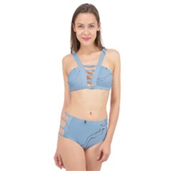 Airplane Airplanes Blue Sky Cage Up Bikini Set by Mariart