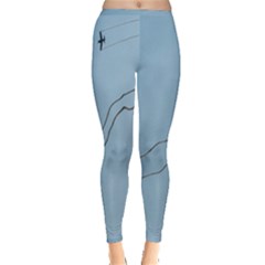 Airplane Airplanes Blue Sky Inside Out Leggings