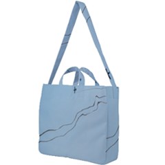 Airplane Airplanes Blue Sky Square Shoulder Tote Bag