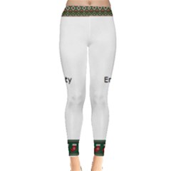 Dark Green Merry Christmas Pajamas Leggings 