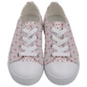 Pattern Christmas Pattern Red Stars Kids  Low Top Canvas Sneakers View1