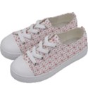 Pattern Christmas Pattern Red Stars Kids  Low Top Canvas Sneakers View2