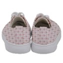 Pattern Christmas Pattern Red Stars Kids  Low Top Canvas Sneakers View4