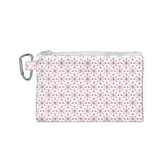 Pattern Christmas Pattern Red Stars Canvas Cosmetic Bag (small)