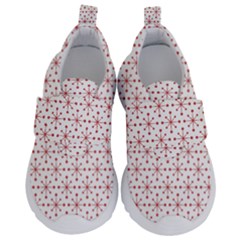 Pattern Christmas Pattern Red Stars Velcro Strap Shoes