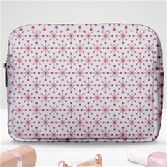 Pattern Christmas Pattern Red Stars Make Up Pouch (large) by Sapixe