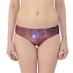 Cosmic Astronomy Sky With Stars Orange Brown And Yellow Hipster Bikini Bottoms