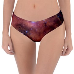 Cosmic Astronomy Sky With Stars Orange Brown And Yellow Reversible Classic Bikini Bottoms