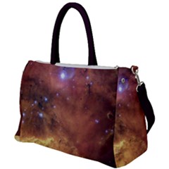 Cosmic Astronomy Sky With Stars Orange Brown And Yellow Duffel Travel Bag