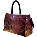 Cosmic Astronomy sky with stars orange brown and yellow Duffel Travel Bag View1