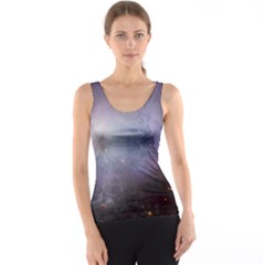 Orion Nebula Pastel Violet Purple Turquoise Blue Star Formation Tank Top