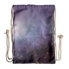 Orion Nebula Pastel Violet Purple Turquoise Blue Star Formation Drawstring Bag (large)