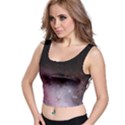 Eagle Nebula Wine Pink and Purple pastel Stars Astronomy Crop Top View1