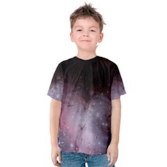 Eagle Nebula Wine Pink And Purple Pastel Stars Astronomy Kids  Cotton Tee