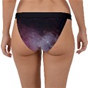 Eagle Nebula Wine Pink and Purple pastel Stars Astronomy Band Bikini Bottom View2