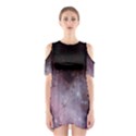 Eagle Nebula Wine Pink and Purple pastel Stars Astronomy Shoulder Cutout One Piece Dress View1