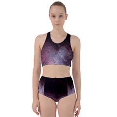 Eagle Nebula Wine Pink And Purple Pastel Stars Astronomy Racer Back Bikini Set by genx