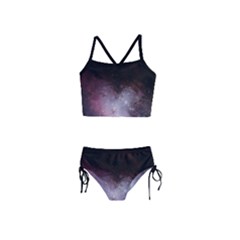 Eagle Nebula Wine Pink And Purple Pastel Stars Astronomy Girls  Tankini Swimsuit