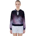 Eagle Nebula Wine Pink and Purple pastel Stars Astronomy Women s Tie Up Sweat View1