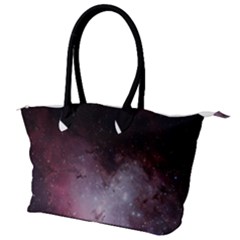 Eagle Nebula Wine Pink And Purple Pastel Stars Astronomy Canvas Shoulder Bag