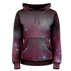 Christmas Tree Cluster Red Stars Nebula Constellation Astronomy Women s Pullover Hoodie by genx