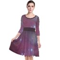 Christmas Tree cluster red stars nebula constellation Astronomy Quarter Sleeve Waist Band Dress View1