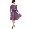 Christmas Tree cluster red stars nebula constellation Astronomy Quarter Sleeve Waist Band Dress View2